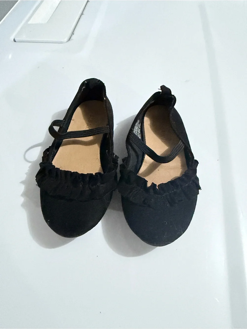 Old Navy Black Ruffle Mary Jane Shoes